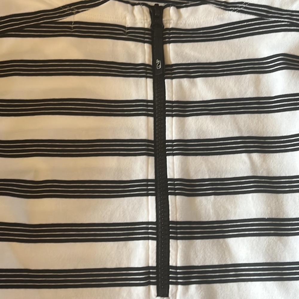 Vineyard Vines Women’s Black White Stripe Sleeveless Jersey Knit Shift Dress M - Picture 12 of 12